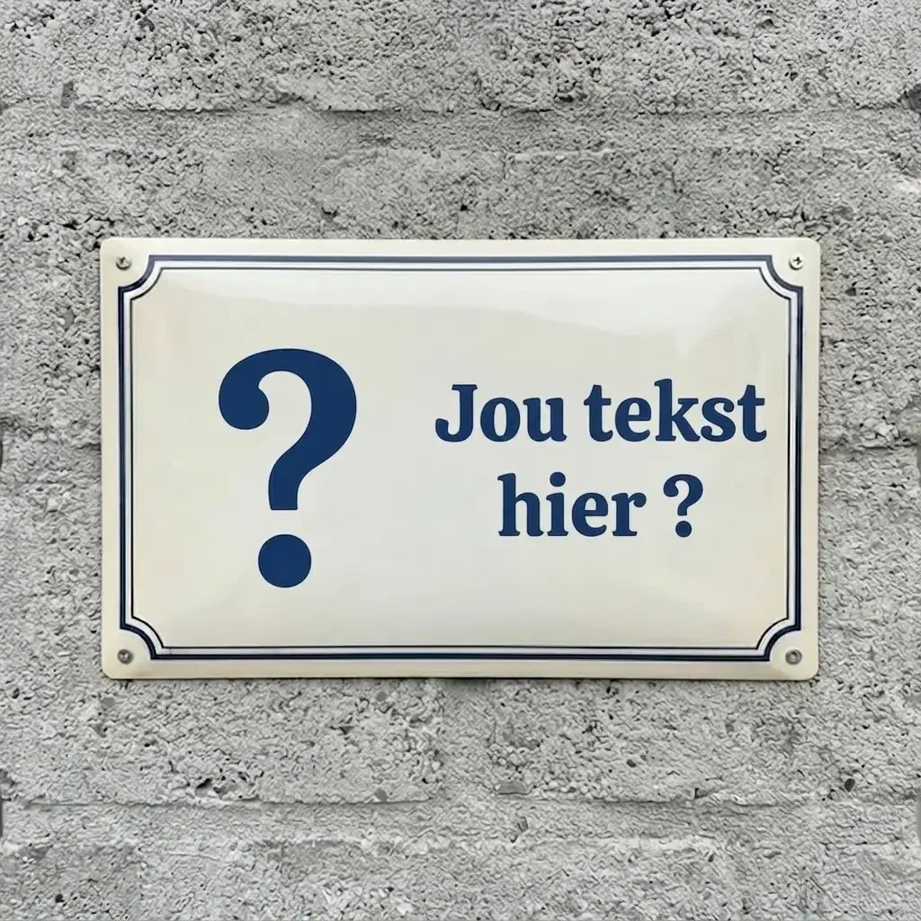 Gepersonaliseerd Metalen Waakbord met Eigen Hondenfoto en Tekst