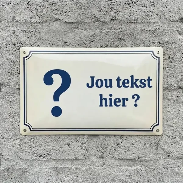 Gepersonaliseerd Metalen Waakbord met Eigen Hondenfoto en Tekst