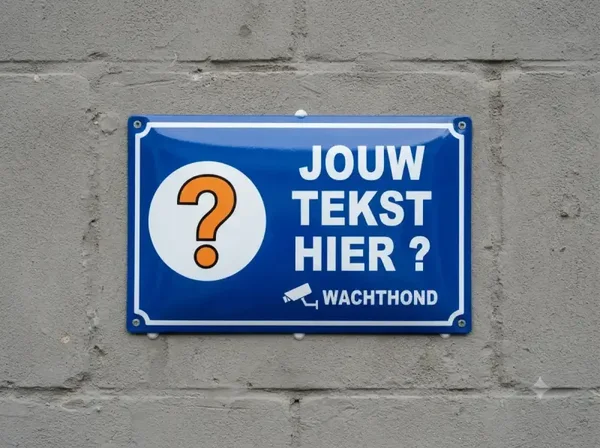 Gepersonaliseerd Waarschuwingsbord met Eigen Foto en Tekst