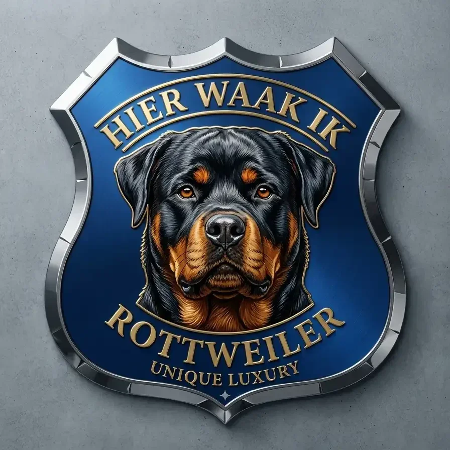 Luxe  Schild Rottweiler - 32x32 cm