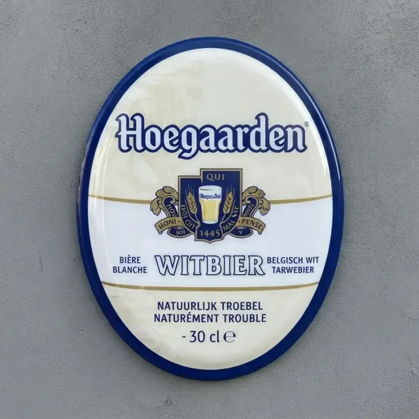 Hoegaarden Acryl Schild Witbier - 2 modellen
