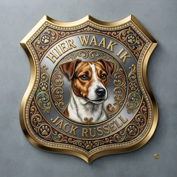 Waakbord Jack Russell – Acryl Schild 30x35cm
