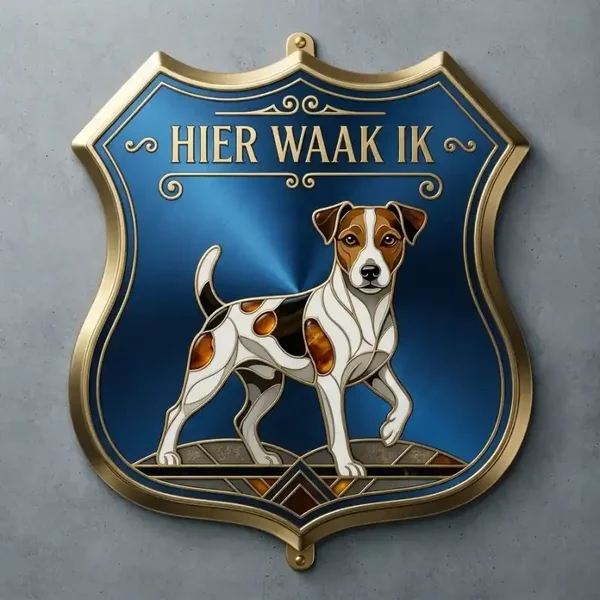 Jack Russell Waakbord Acryl Schild - 30x35 cm