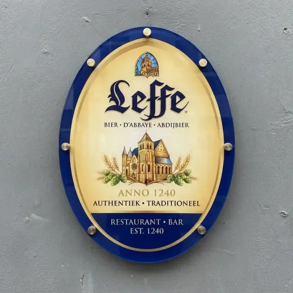 Leffe Acryl Schild 4mm- 3 modellen