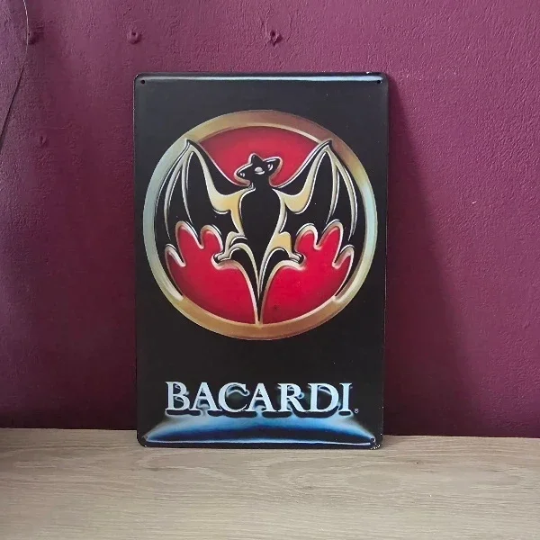 Metalen Bacardi Reclamebord 20x30 cm