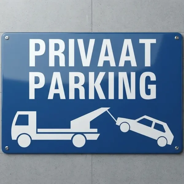 Metalen Bord Privaat Parking - Wegsleepregeling