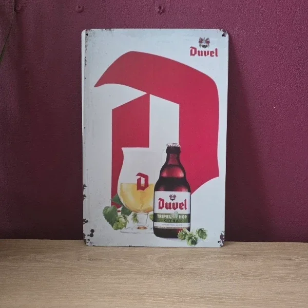 Duvel Tripel Hop Citra Metalen Reclamebord - 20x30 cm