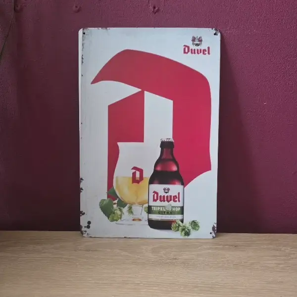 Duvel Tripel Hop Citra Metalen Reclamebord - 20x30 cm