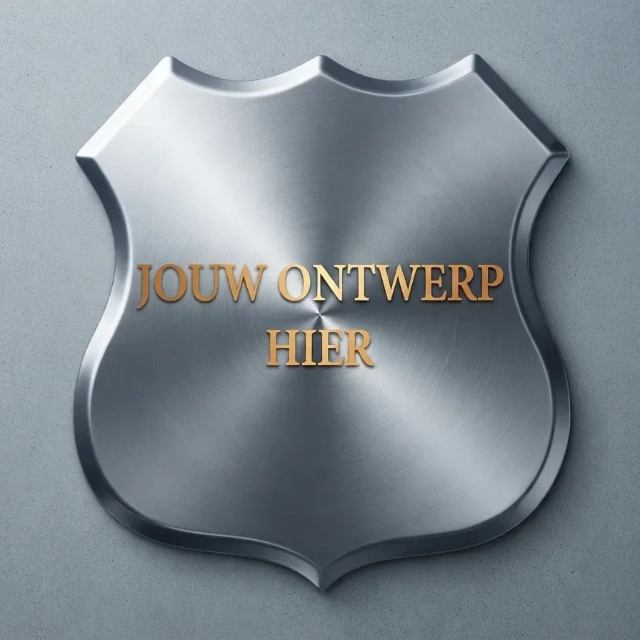 Metal Shield Schild 32x32 cm - Eigen Ontwerp