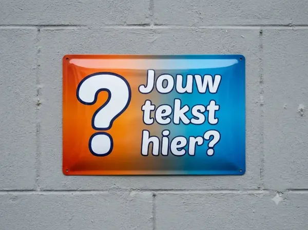 Persoonlijk Bewakingsbord met Eigen Hond en Tekst
