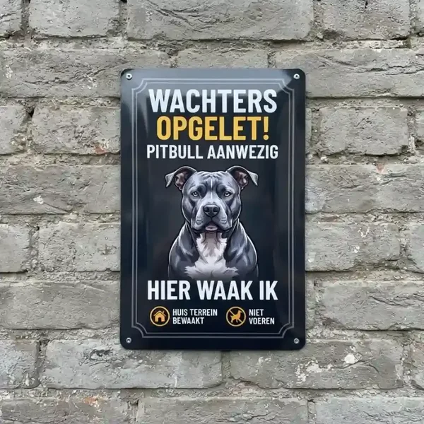 Pitbull Metalen Bord