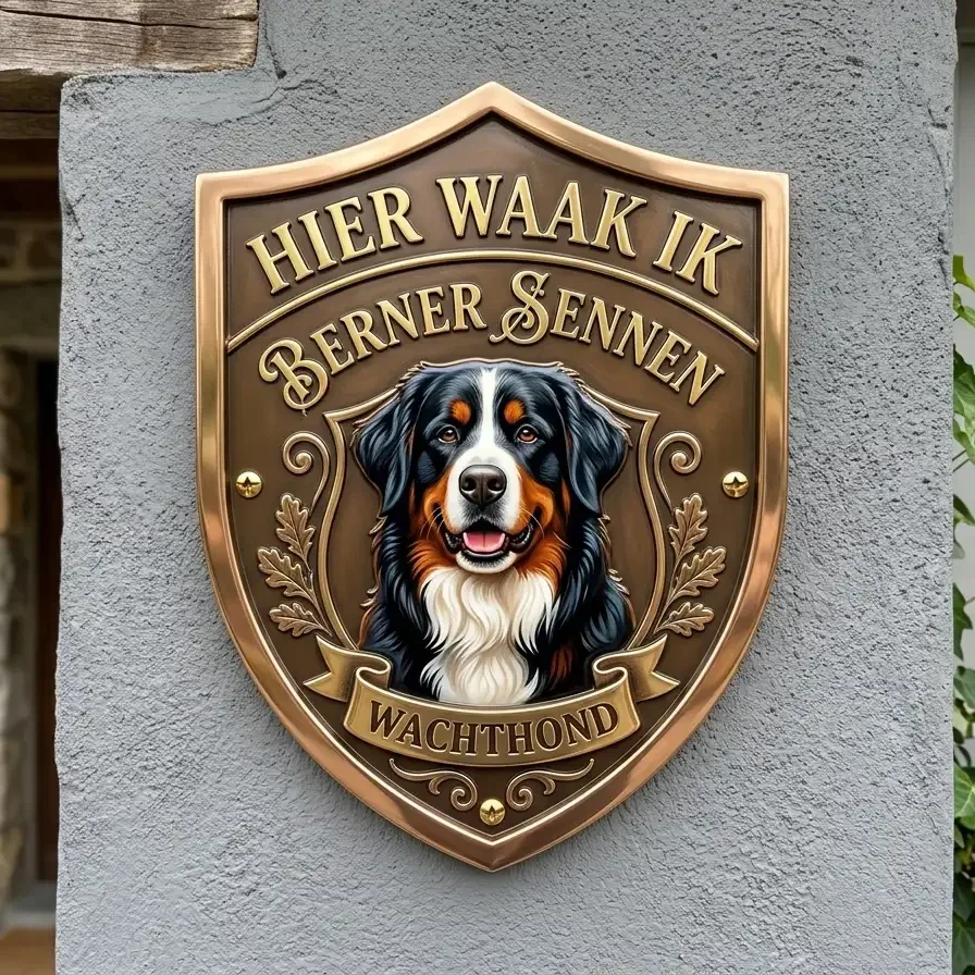 Waakbord Berner Sennen - Schild Acryl (30x35 cm)
