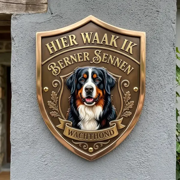 Waakbord Berner Sennen - Schild Acryl (30x35 cm)
