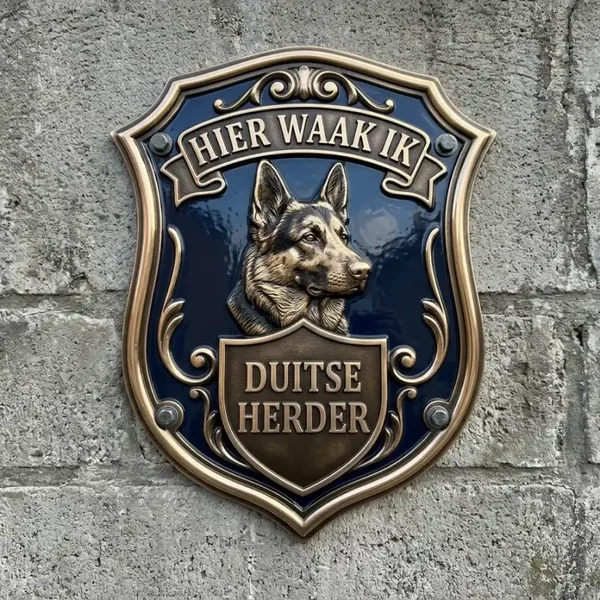 Waakbord Duitse Herder – Acryl Schild 30x35 cm