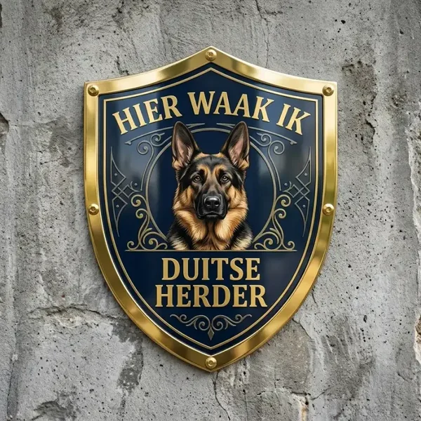 Waakbord Duitse Herder Schild – Acryl 30x35 cm