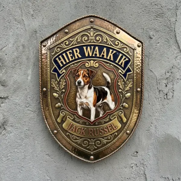 Waakbord Jack Russel Schild Acryl 30x35 cm