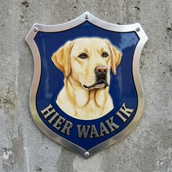 Labrador Waakbord Schild 3mm Acryl - 30x35 cm