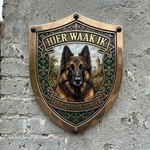 Waakschild Tervuerense Herder - 30x35 cm