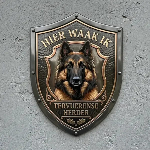 Waakbord Tervuerense Herder - Acryl Schild 30x35 cm