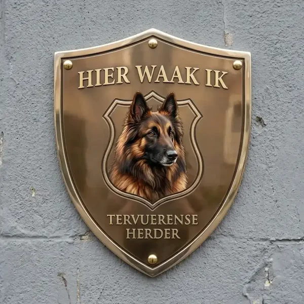 Waakbord Tervuerense Herder Schild – Acryl 30x35cm