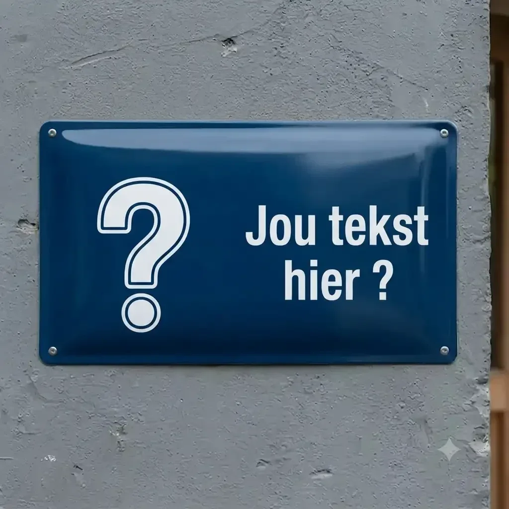 Gepersonaliseerd Waarschuwingsbord met Eigen Hond en Tekst