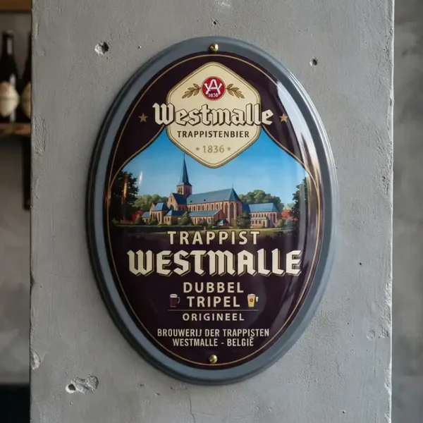 Westmalle Schild Acryl 4mm. 2 modellen
