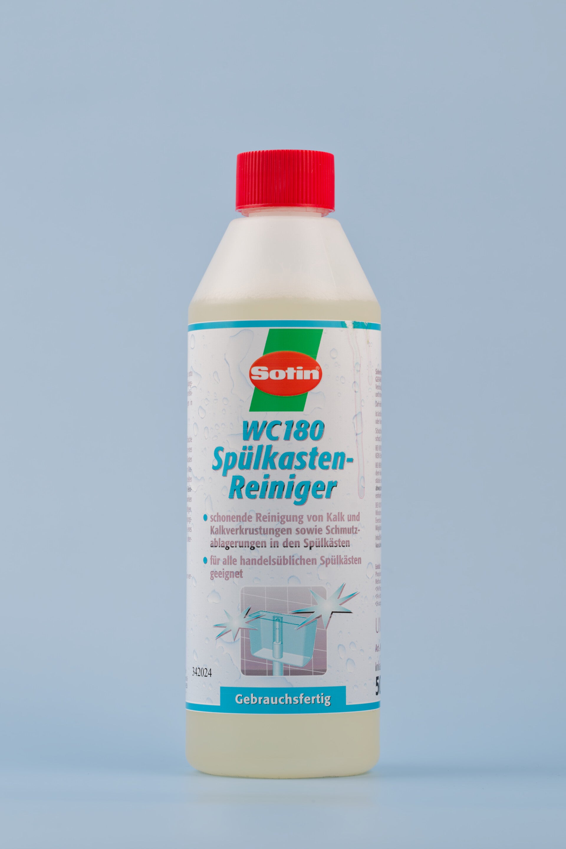 WC Spülkastenreiniger WC 180 in 500 ml Spritzflasche, gebrauchsfertig