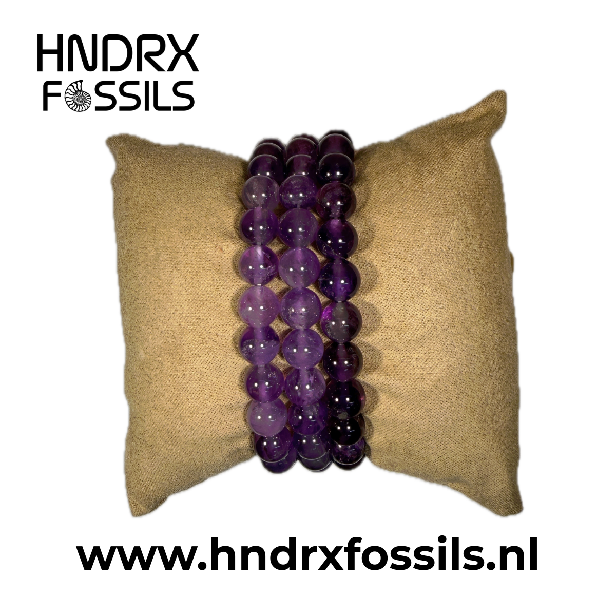 Amethist armband rond 8mm