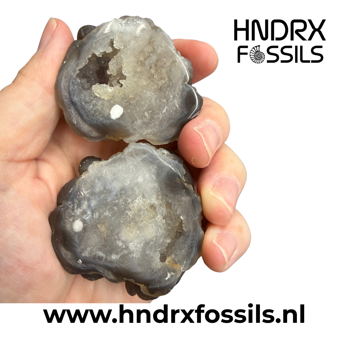 Chalcedoon knol gezaagd en geslepen | 139 gram