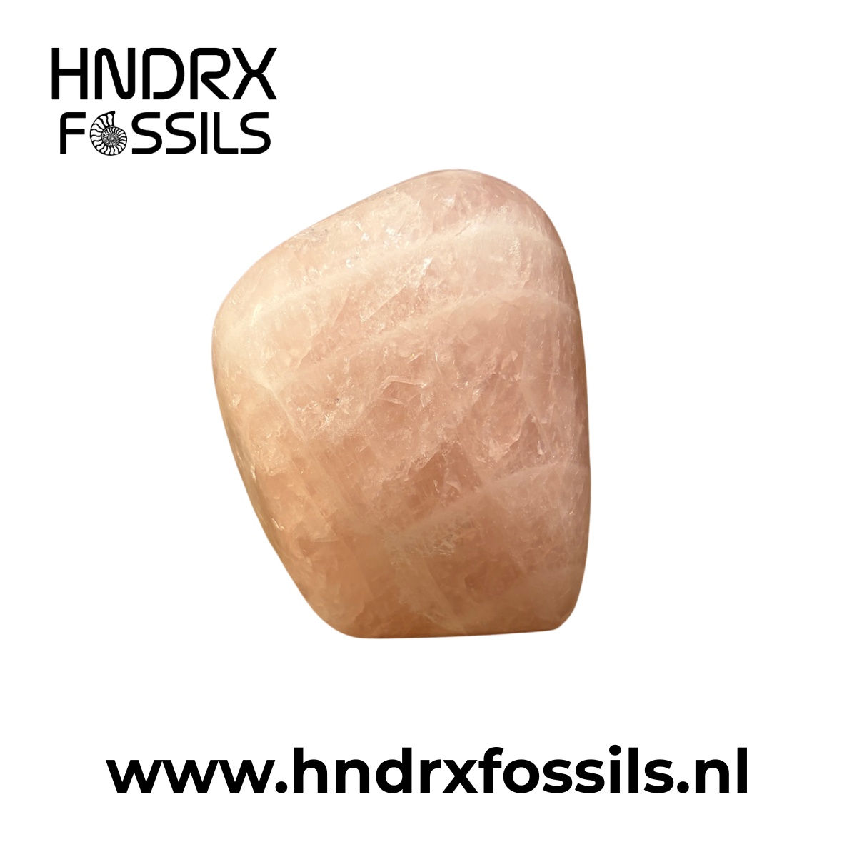 Rozenkwarts Vrije Vorm Handgemaakt 6,5 x 4,4 x 5,5 cm | 272 gram