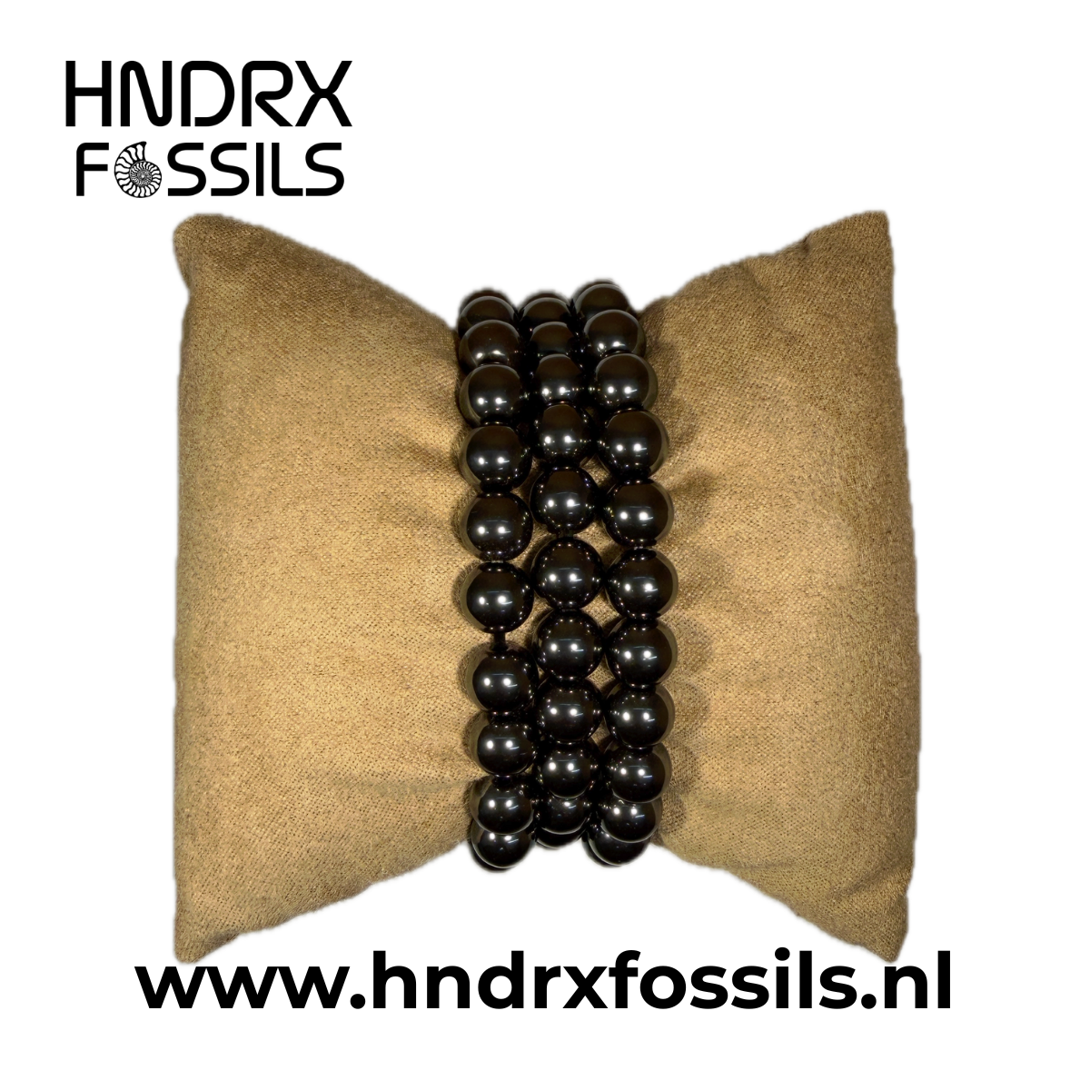 Hematiet armband rond 8mm