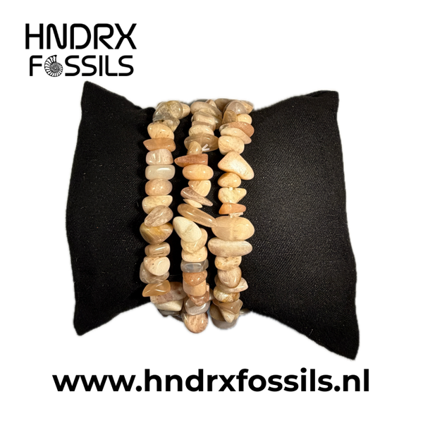 Maansteen perzik split armband