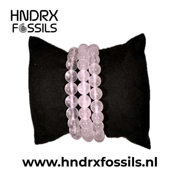 Rozenkwarts armband 8mm