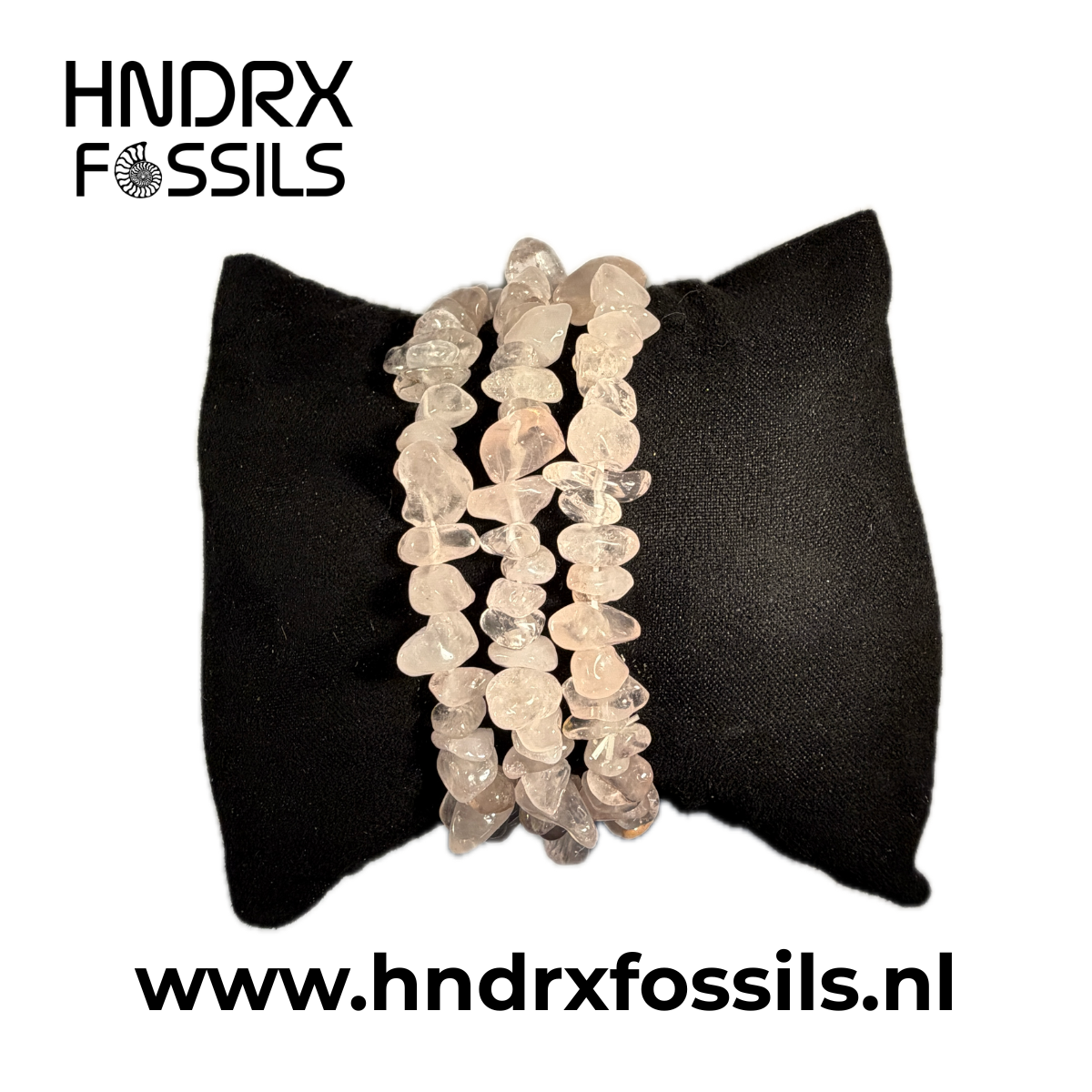 Rozenkwarts split armband