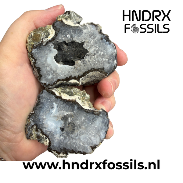 Middelgrote Mexicaanse Tranca geode, gezaagd en geslepen | 216 gram