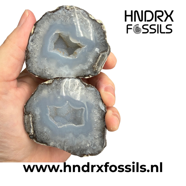 Middelgrote Mexicaanse Tranca geode, gezaagd en geslepen | 271 gram