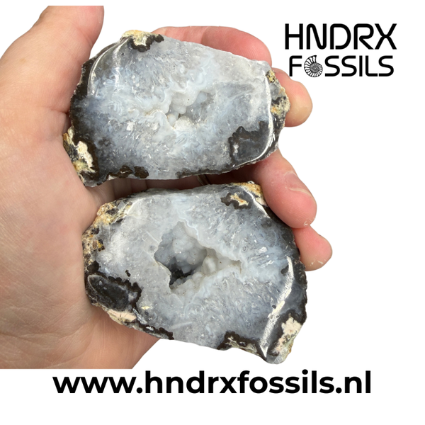 Middelgrote Mexicaanse Tranca geode, gezaagd en geslepen | 219 gram