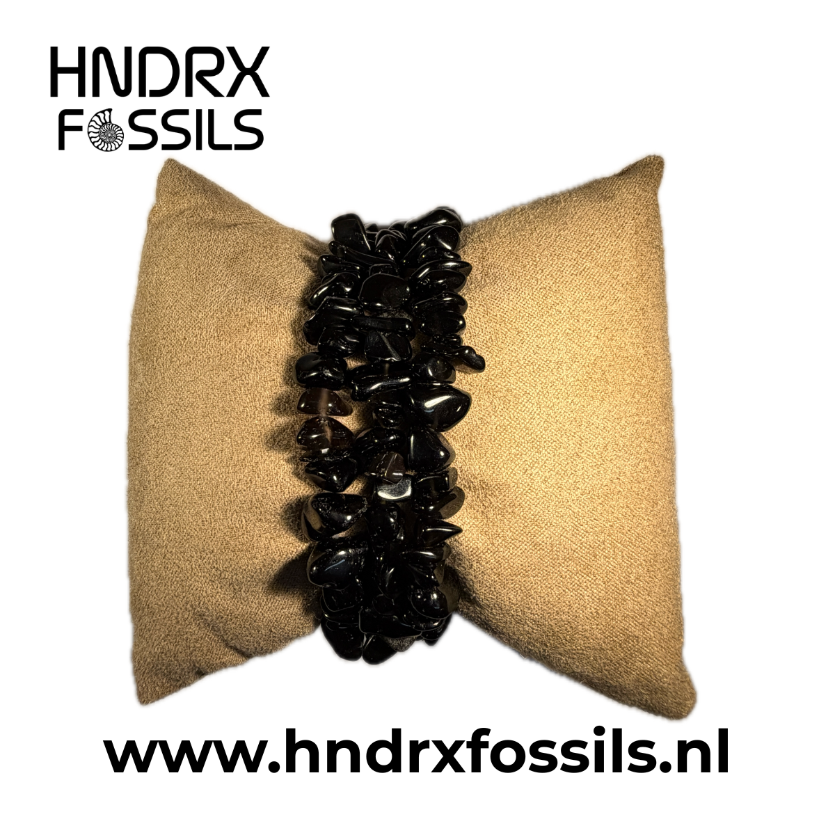 Zwarte Toermalijn split armband