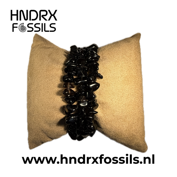 Zwarte Toermalijn split armband