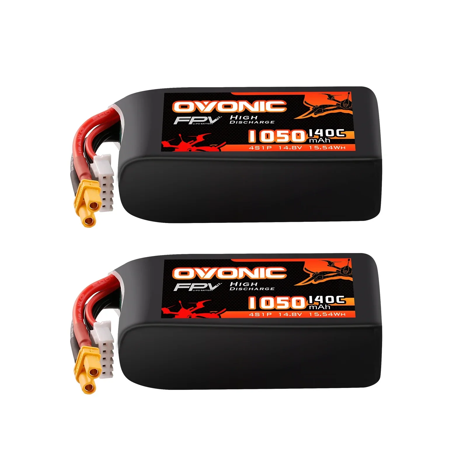 Ovonic - 4S 1050mAh 14.8V 140C XT30 (2-pack)