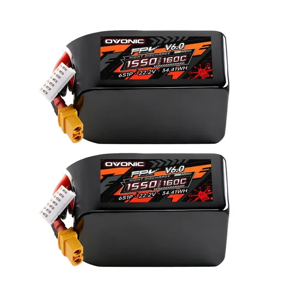 Ovonic - 6S 1550mAh 22.2V 160C XT60 (2-pack)