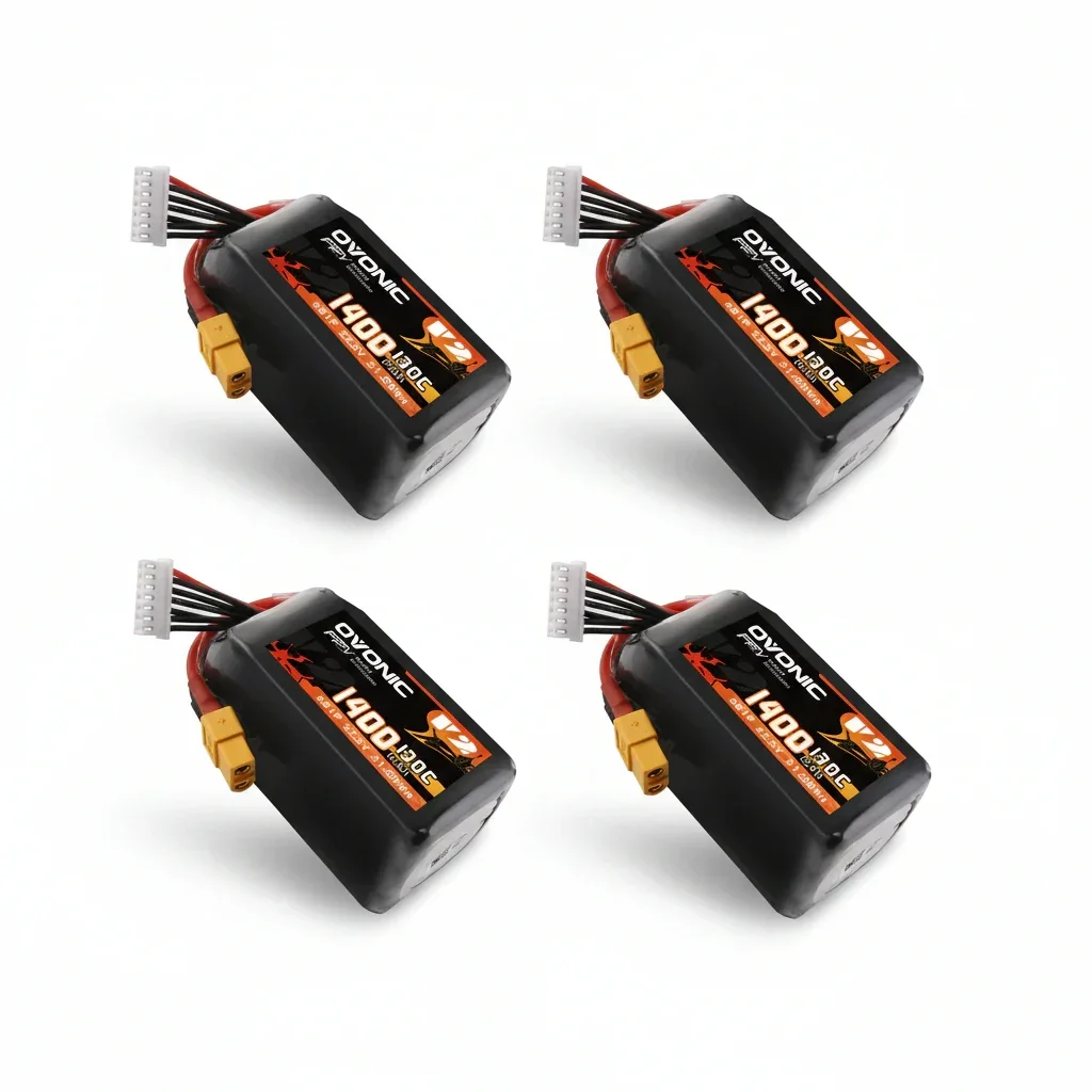 Ovonic - 6S 1400mAh 22.2V 130C XT60 (4-pack)