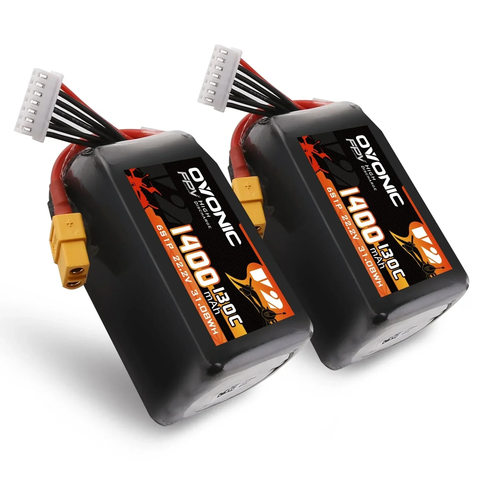 Ovonic - 6S 1400mAh 22.2V 130C XT60 (2-pack)