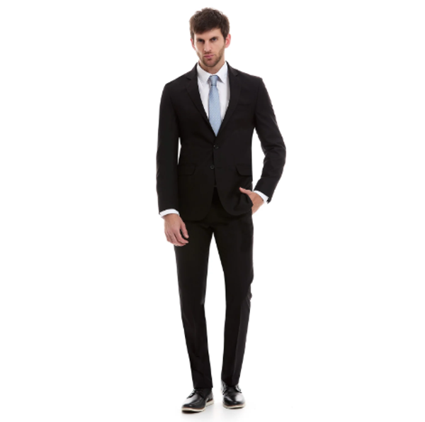 traje de color negro