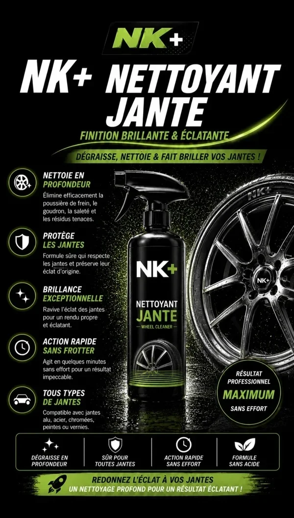 Nettoyant jantes 500ml