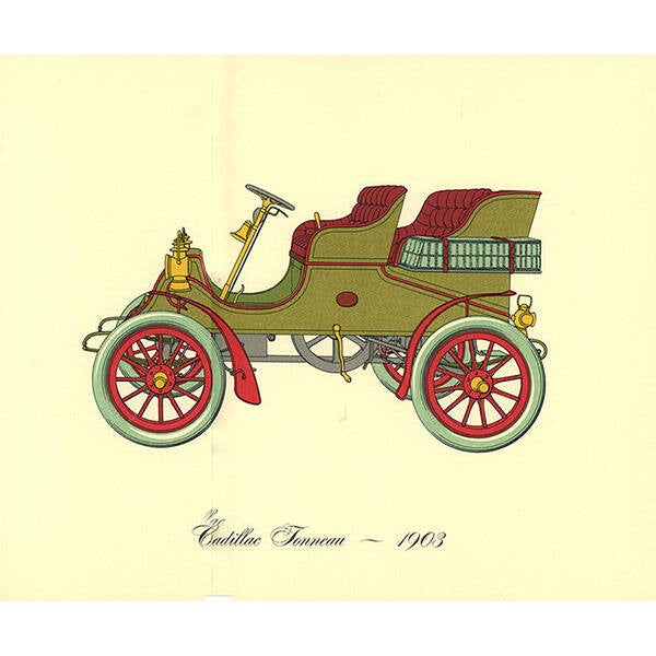 1903 - Cadillac Tonneau Original Print