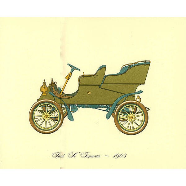 1903 - Ford A Tonneau Original Print