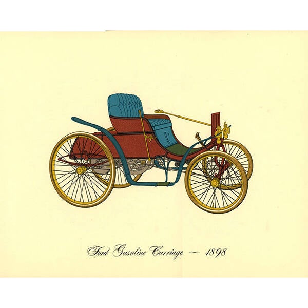 1896 Ford Quadricycle Original Print