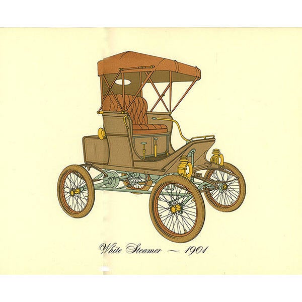 1901 -White Steamer Original Print