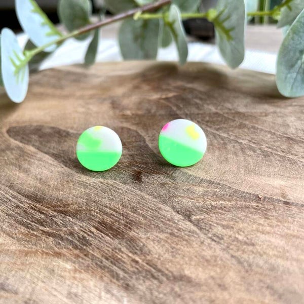 Sfera neon green half